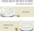 1.2L Tumbler with Handle Straw Lid, Stainless Steel Travel Mug - Cream